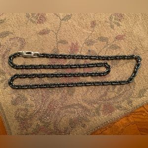 Black Titanium Chain Necklace